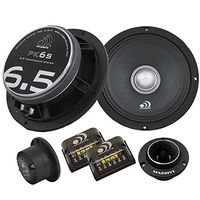 Massive Audio PK6S - 6 Inch / 6.5 Inch, 500 Watts Max / 250w RMS, 4 Ohm, PK Series, Pro Audio Style Shallow Mount Component Kit for Car Audio Speaker Systems (Sold As Pair)