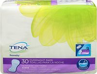 TENA Serenity Overnight Ultimate Pads, 3Pack (90 Count Total)