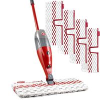 O-Cedar ProMist MAX Microfiber Spray Mop with 4 Extra Refills, Red
