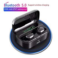 True Wireless Stereo Bluetooth Binaural Earbuds G6S with Mic, IPX7 Waterproof Rating, Bluetooth 5.0 + EDR with CVC 8.0 + DSP Dual Noise Cancelling, 3500mAh Battery Case