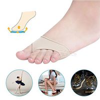Gel Metatarsal Sleeves Pads, Forefoot Support Ball of Foot Cushions Inserts, Prevent Corns Calluses Blisters Absorbs Shock, Heel Pain Relief Sports Daily Comfort Reduce Pressure Friction (S)
