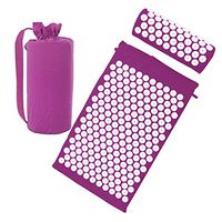 Risefit Acupressure Mat & Acupressure Pillow Set for Therapy Back Neck Pain Relief Sciatic Pain, Includes Carry Bag