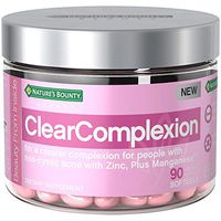 Nature's Bounty Clear Complexion Multivitamins, with Zinc for Immune Support & A Clearer Complexion for People with Non-Cystic Acne*, 90 Softgels
