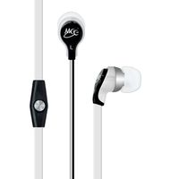 MEElectronics RX12P In-Ear Headphones with Inline Microphone - White