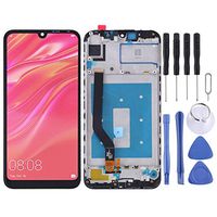 JUNXI Phone case Phone Cover LCD Screen and Digitizer Full Assembly with Frame for Huawei Y7 Prime (2019) (Black) (Color : Black)