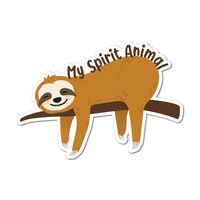 My Spirit Animal Sticker Decal Water Bottle Hippie Cars Vans Laptop