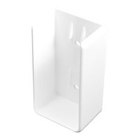 Durable White PVC Vinyl U-Mount Rail Bracket for A True 1.75 Inch X 3.5 Inch Rail | Single Pack | AWBR-UMOUNT-1.75X3.5