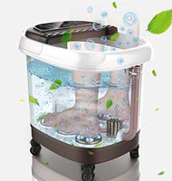 DAFREW Foot tub - Electric Massage - Foot Bath Foot Massager - herb Box, Water Temperature Adjustment