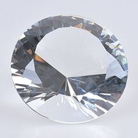 100MM - 4" Crystal Diamond Paperweight Stunning Sparkling Shaped Centerpieces Decorations Treasure Gems Jewel Paperweight by Sunrise Crystal
