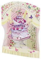 Santoro Swing Card 3D Pop Out, 6 x 8-Inches, Celebration Cake