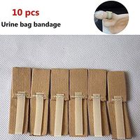 Male Urine Bag Bandage,Anti-Slip Off Fixed Belt Incontinence Aid(10 Pcs)