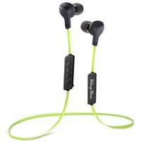 Bluetooth Headphones, Kingyou V4.1 Wireless Sport Earbuds Comfort Fit Bass Sweatproof in-Ear Magnetic Earphones with Microphone for Gym Workout Running Jogging 8 Hours Headset BT001S(Green)