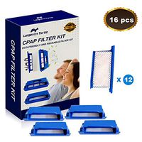 16 Pcs CPAP Filters for Philips Respironics Dreamstation CPAP Machine, Replacement Dreamstation Filter Kit Includes 4 Pollen Filter and 12 Disposable Ultra-Fine Filters