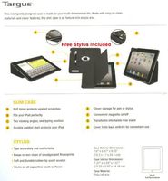 Targus Slim Case & Stylus Combo for iPad 3rd Gen. (Color random between Grey and Black)
