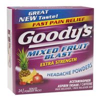 Goody's Headache Powders, Mixed Fruit Blast 24 ea(Pack of 3)