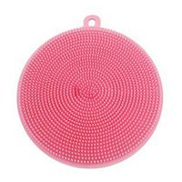 FinancePlan Soft Silicone Sponge Scrubber Fruit Dish Washing Household Cleaning Kitchen Tool