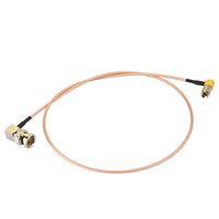 Superbat HD-SDI hard disk video ecorder cable DIN 1.0/2.3 Right Angle to BNC 75ohm for Blackmagic BMCC BMPC HyperDeck Kameras 2ft(60cm)