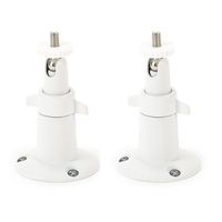 LEDMOMO 2 Pcs Security Camera Wall Mount Adjustable Indoor and Outdoor Mount for Arlo Arlo Pro Arlo Pro 2 CCTV Camera and Other Camera (White)