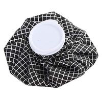 9 Inches Ice Bag Heat Pack Sports Injury Pain Relief Reusable First Aid for Knee Head Leg (Color : Black Plaid)