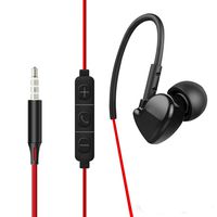 Cutelook Premium Earbuds with Built-in Mic Stereo Headphone Earbuds and Noise Isolating, with Mic and Volume Control,Hands-Free Calling,Noise Isolating （Red + Black）