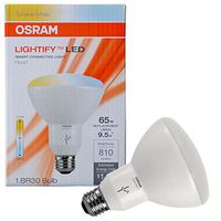 OSRAM SYLVANIA LIGHTIFY dimmable 9.5W LED Light 60 Watt Equivalent / color temperature adjustable - Warm White to Daylight (2,700K - 6,500K) Smart LED BR30 Reflector Bulb (Tunable LED Flood)