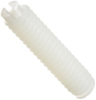 Nylon 6/6 Set Screw, Plain Finish, Slotted Drive, 5/16" Length, #6-32 Threads (Pack of 100)