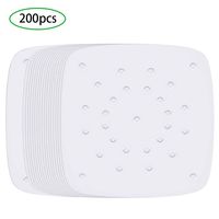 Air Fryer Parchment Paper, Set of 200, 8.5 inch Square Air Fryer Liners/Steaming Parchment Liner/Perforated Parchment Paper for Air Fryer, Steaming Basket and More