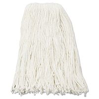 O'Dell Premium Cut-End Wet Mop Heads, Rayon, 16oz, White, 12/Carton, New