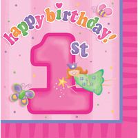 Fun at One Girl Beverage Napkins (16)