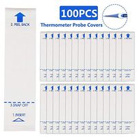 Jannyshop Thermometer Probe Covers Disposable Digital Thermometer Covers Electronic Thermometer Covers for Hospital Clinic-100/200PCS