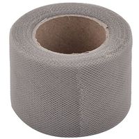 uxcell Polyester Wedding Feast Tutu Gift Handicraft Tulle Spool Roll 2 Inch x 25 Yards Gray