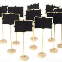 Chalkboard Wooden Table Stand, Bracket, 7-inch, 10-Pack