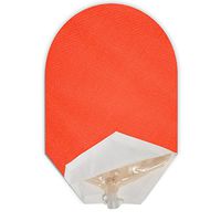 Solid Color Ostomy Pouch Cover Open Ended (Red)
