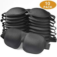 Unimi Sleep Mask for Woman and Man, Upgraded Contoured 3D Eye Mask Eye Cover, Comfortable Sleeping Mask No Pressure On Your Eyeballs. 100% Night Blindfoldx10 Packs