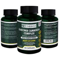 Garcinia Cambogia Complex | Weight Loss Support | With Vitamin C, Calcium and Chromium | Helps Burn Fat and Boosts Energy Levels | 90 Capsules | Ethernya