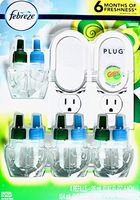 Febreze Plug Gain Original with Odor Clear, 4 Scented Oil Refills + 2 Warmers