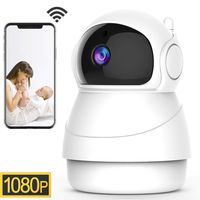 1080P Wireless Security IP Camera WiFi 2.4G Surveillance Camera for Pet Baby Elder Home Monitor,3D Navigation Panorama View,Pan/Tilt,Two-Way Audio,Night Vision,Motion Detection,Cloud Storage
