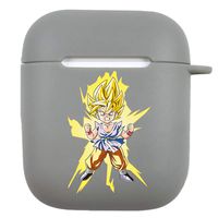 Phoetya Dragon Ball Z Airpod Case, Japanese Anime Airpods Cover, Portable & Protective Silicone Cover Case for Apple Airpods(Gray)