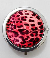 BlackKey Leopard Print Pattern 3-Compartment Decorative Pocket Gift Box Case Organizer for Pill, Color 1 -1910