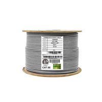 Infinity Cable Cat5e CMR Riser (25 Pair) 350MHz, 500 Feet, UTP, 24AWG, Solid, 100% Bare Copper, UL Certified, Bulk Ethernet Cable Reel, Gray