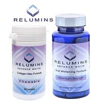 Authentic Relumins Oral Glutathione & Collagen Stack - Advance White Oral Glutathione & Advance White Collagen Max Chewables - NEW AND IMPROVED now with Rose Hips