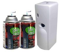 Automatic Spray Air Freshener Kit (2) Refills with (1) Dispenser - Spray Scents - Wild Berry
