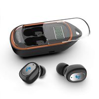 Bluetooth Wireless Earbuds, Cordless in-Ear Headphones with LED Display Battery Charging Case 20 Hours Truly Wireless Stereo Ear Buds with Microphone IPX5 Waterproof for Sports,Business and Driving