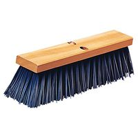 HUB City Industries 2816 Blue Poly Street Broom, 16" x 3.5" X4" Trim