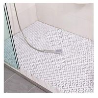 GHHZZQ Anti-Fall Splice Bathtub Mats Wear Resistant Foot Pad Balcony Kitchen Shower Stall Mat, 9 Colors, 25x25cm, 1.2 cm Thick, 3 Pieces (Color : White, Size : 9-Tiles)