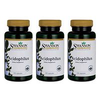 Swanson Acidophilus 2 Billion Cfu 100 Capsules (3 Pack)