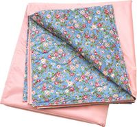 Washable Big Size Washable Bed Pad Floral Print with Pink Vinyl/XXL Incontinence Underpad - 36 X 70 - Mattress Protector (4)