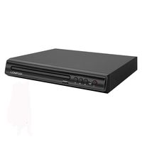LONPOO Compact Region Free DVD Player with Multi-Regions 1/2/3/4/5/6, USB Port, Remote Control, RCA Audio Cable for TV Connect & Easy Setup
