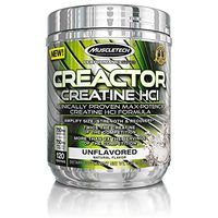 MuscleTech Creactor, Max Potency Creatine Powder, Micronized Creatine and Creatine HCl, Unflavored, 120 Servings (235g)