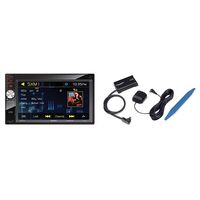 Jensen VX3228 6.2" Digital Multimedia LED Backlit LCD Touch Screen Double DIN Car Stereo with Built-In Bluetooth and Vehicle Tuner Kit